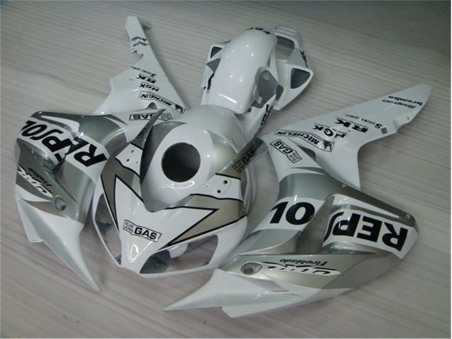 Moto Plástico Honda CBR 1000 RR 2004-2005 - Blanco Plata Negro Repsol Moto Plástico Honda CBR 1000 RR 2004-2005 - Blanco Plata Negro Repsol
