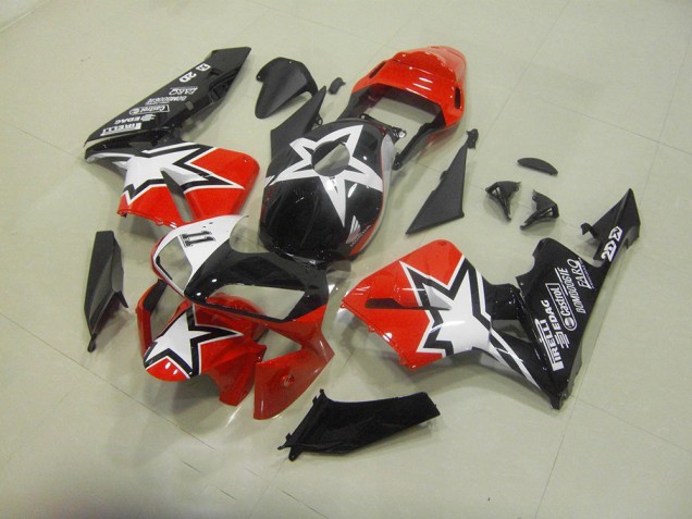 Moto Plástico Honda CBR 600 RR 2003-2004 - Negro Rojo Moto Plástico Honda CBR 600 RR 2003-2004 - Negro Rojo