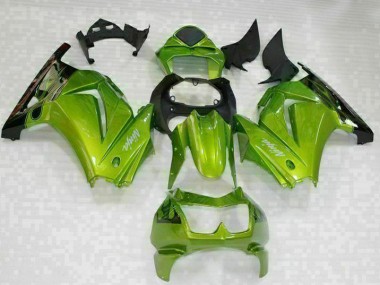 Moto Plástico Kawasaki EX250 2008-2012 - Verde Negro