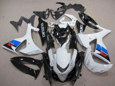 Moto Plástico Suzuki GSXR 1000 K9 2009-2016 - Blanco Negro