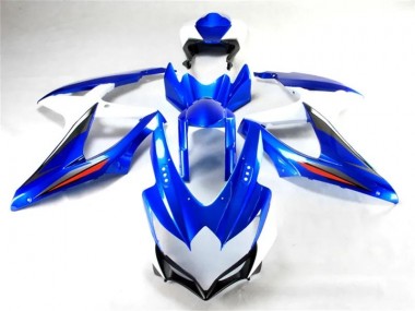 Moto Plástico Suzuki GSXR 600 / 750 K8 2008-2010 - Azul Blanco