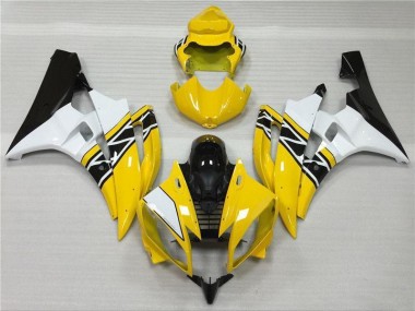 Moto Plástico Yamaha R6 2006-2007 - Amarillo Blanco Negro