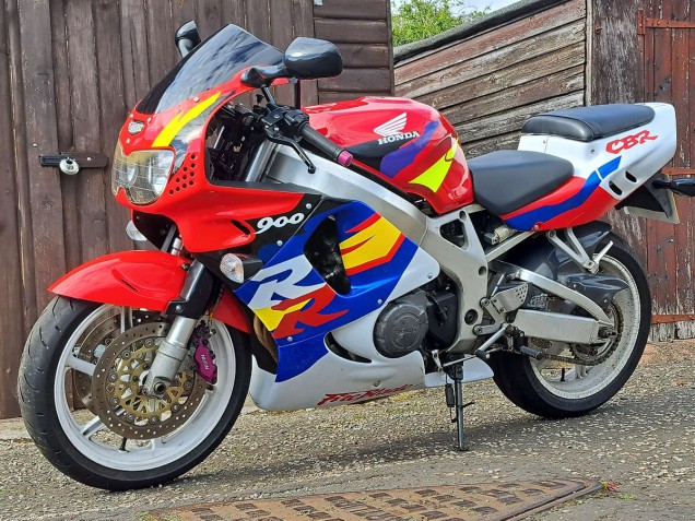 Mejores Carenados Moto Honda CBR900RR 893 1996-1997 - Blanco Rojo Azul Amarillo