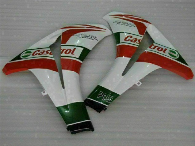 Plástica Moto Honda CBR 1000 RR 2008-2011 - Blanco Rojo Plástica Moto Honda CBR 1000 RR 2008-2011 - Blanco Rojo