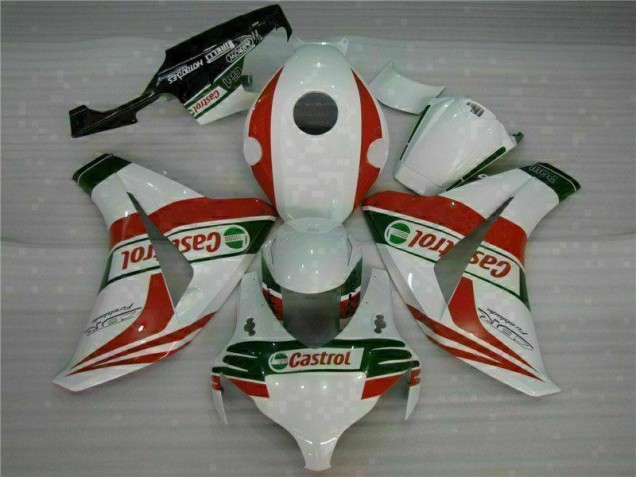 Plástica Moto Honda CBR 1000 RR 2008-2011 - Blanco Rojo Plástica Moto Honda CBR 1000 RR 2008-2011 - Blanco Rojo