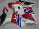 Plástica Moto Honda CBR 1000 RR 2012-2016 - Blanco Azul Rojo Plástica Moto Honda CBR 1000 RR 2012-2016 - Blanco Azul Rojo