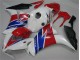 Plástica Moto Honda CBR 1000 RR 2012-2016 - Blanco Azul Rojo Plástica Moto Honda CBR 1000 RR 2012-2016 - Blanco Azul Rojo