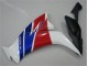 Plástica Moto Honda CBR 1000 RR 2012-2016 - Blanco Azul Rojo Plástica Moto Honda CBR 1000 RR 2012-2016 - Blanco Azul Rojo