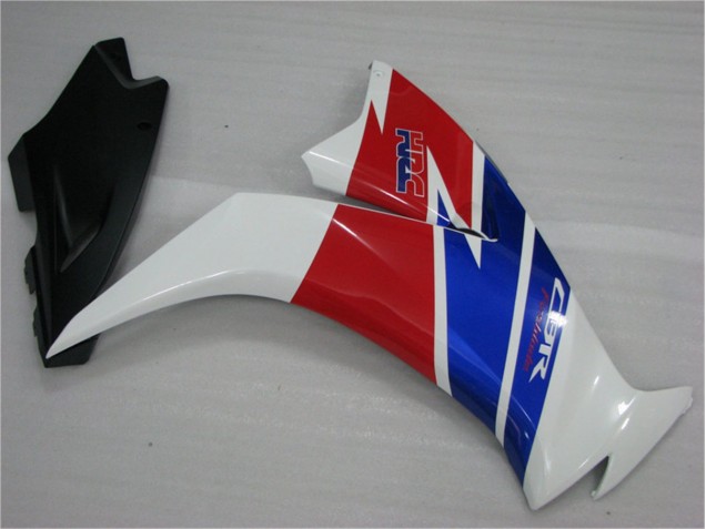 Plástica Moto Honda CBR 1000 RR 2012-2016 - Blanco Azul Rojo Plástica Moto Honda CBR 1000 RR 2012-2016 - Blanco Azul Rojo