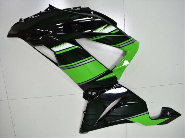 Plástica Moto Kawasaki ZX6R 2013-2018 - Verde Negro Plástica Moto Kawasaki ZX6R 2013-2018 - Verde Negro