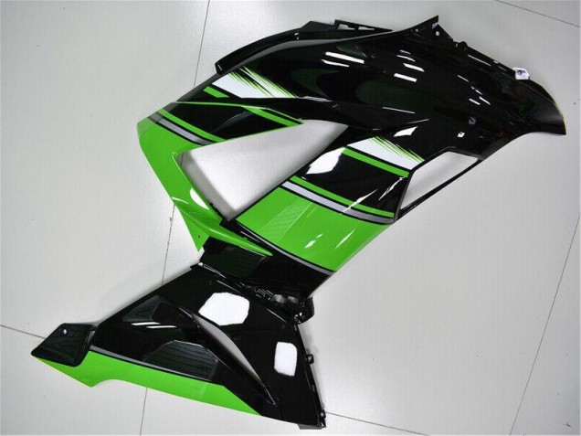 Plástica Moto Kawasaki ZX6R 2013-2018 - Verde Negro Plástica Moto Kawasaki ZX6R 2013-2018 - Verde Negro