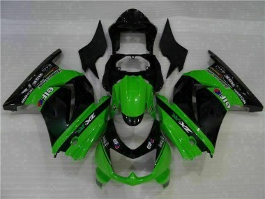 Plástico Moto Kawasaki EX250 2008-2012 - Negro Verde