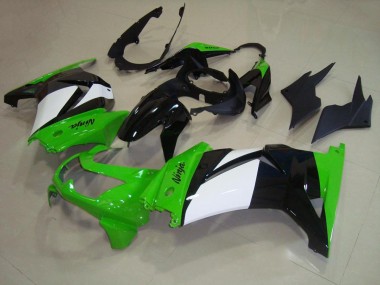 Plástico Moto Kawasaki ZX 250R 2008-2012 - Verde Blanco Negro