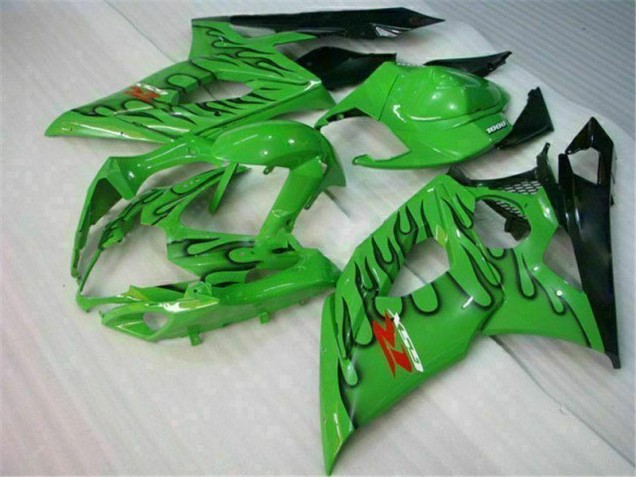 Plástico Moto Suzuki GSXR 1000 K5 2005-2006 - Verde Plástico Moto Suzuki GSXR 1000 K5 2005-2006 - Verde