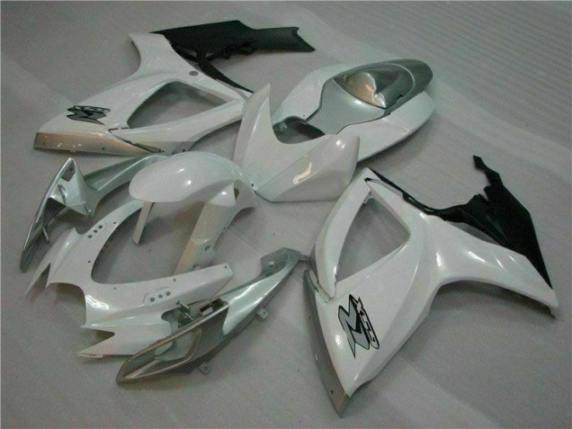 Plástico Moto Suzuki GSXR 600 / 750 K6 2006-2007 - Blanco Plata Plástico Moto Suzuki GSXR 600 / 750 K6 2006-2007 - Blanco Plata