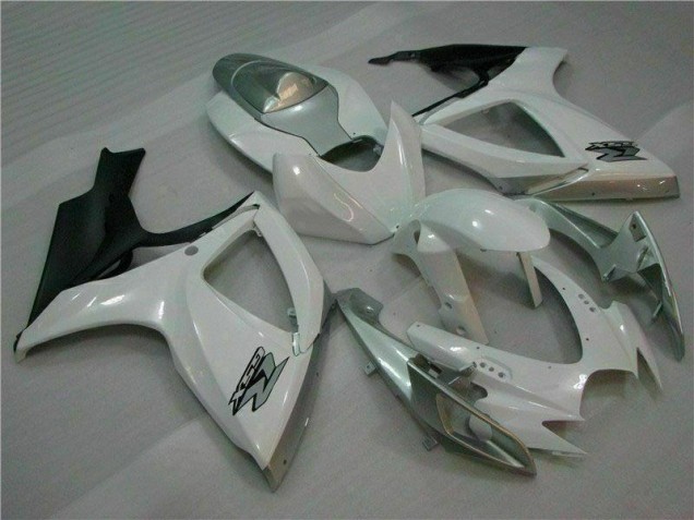 Plástico Moto Suzuki GSXR 600 / 750 K6 2006-2007 - Blanco Plata Plástico Moto Suzuki GSXR 600 / 750 K6 2006-2007 - Blanco Plata