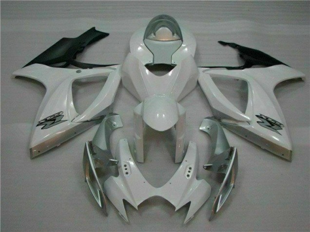Plástico Moto Suzuki GSXR 600 / 750 K6 2006-2007 - Blanco Plata Plástico Moto Suzuki GSXR 600 / 750 K6 2006-2007 - Blanco Plata