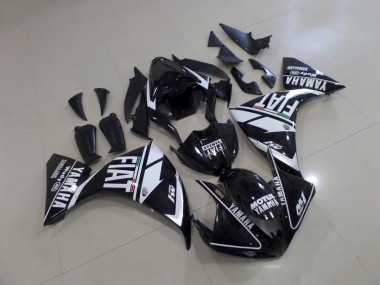 Plástico Moto Yamaha R1 2009-2011 - Negro Blanco Fiat