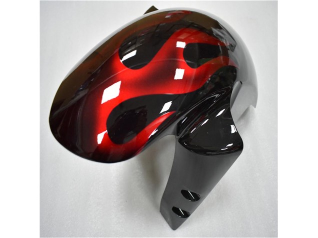 Plástico Moto Yamaha R6 2003-2005 - Negro Rojo Llama Plástico Moto Yamaha R6 2003-2005 - Negro Rojo Llama
