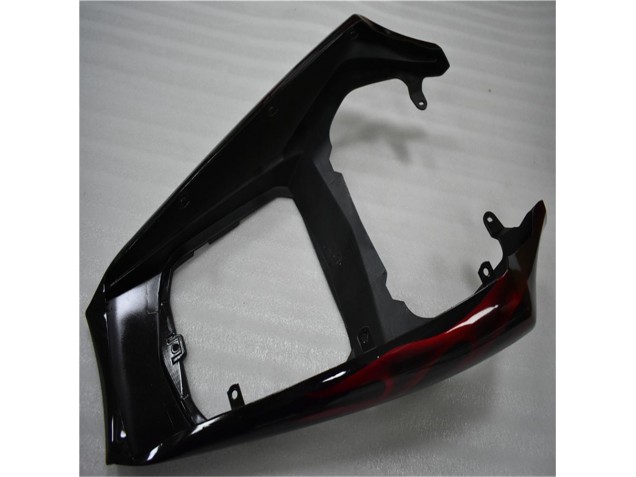 Plástico Moto Yamaha R6 2003-2005 - Negro Rojo Llama Plástico Moto Yamaha R6 2003-2005 - Negro Rojo Llama